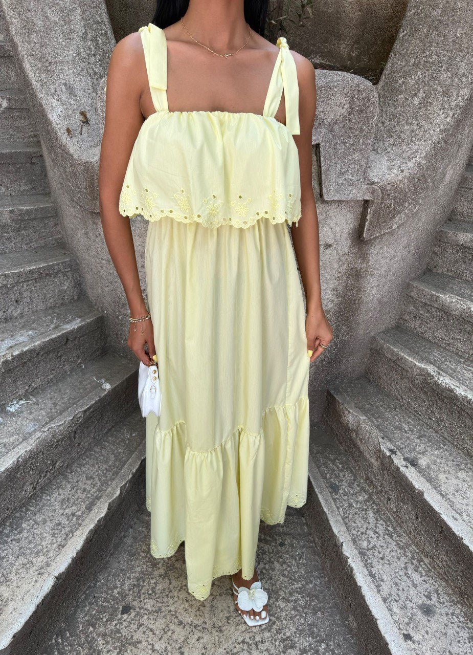 Robe longue à bretelles