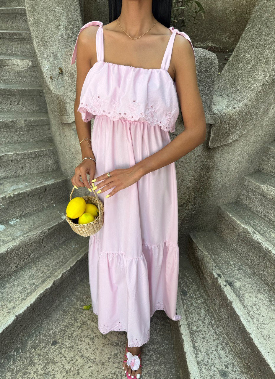 Robe longue à bretelles