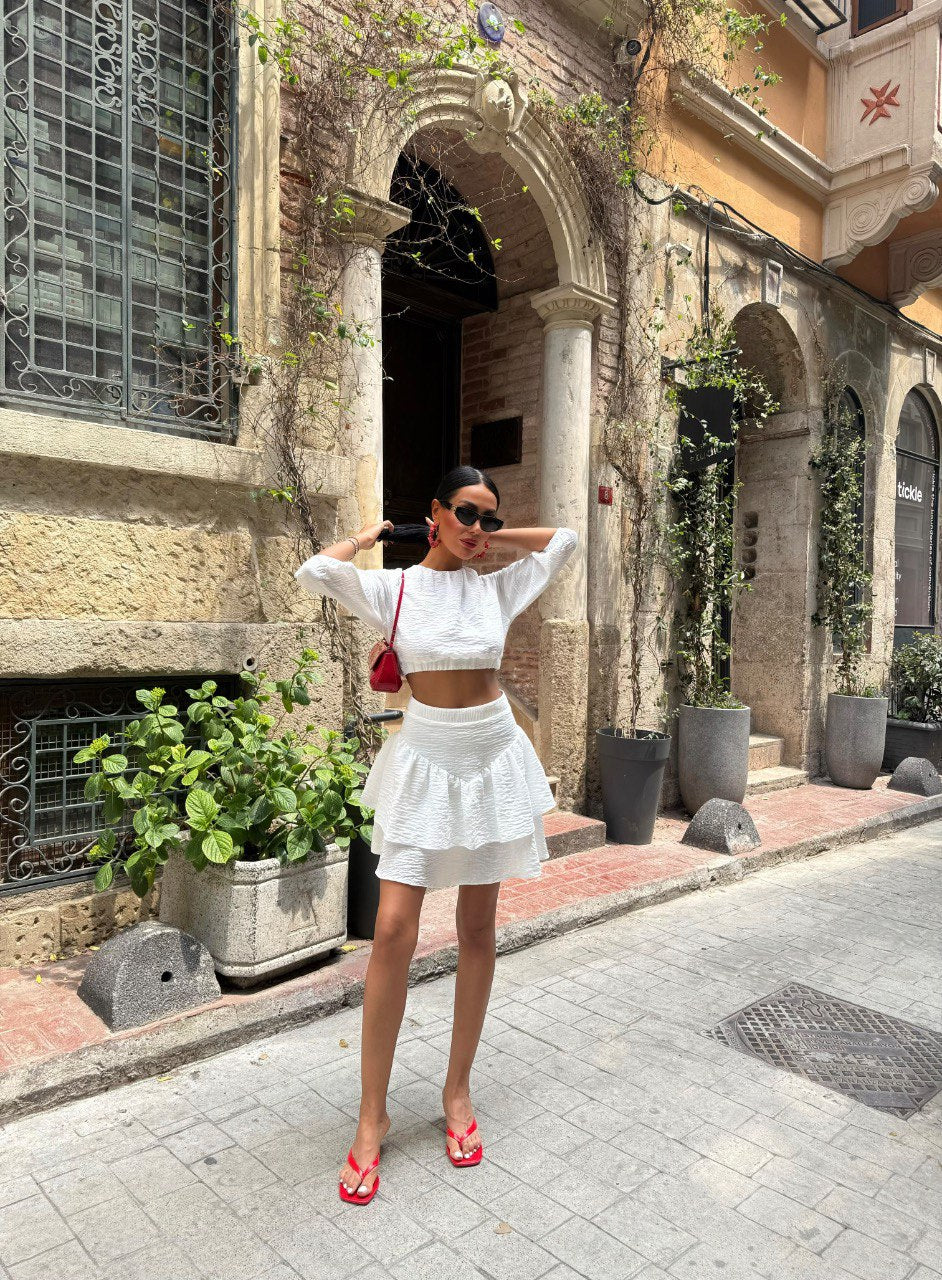 Ensemble jupe et crop top