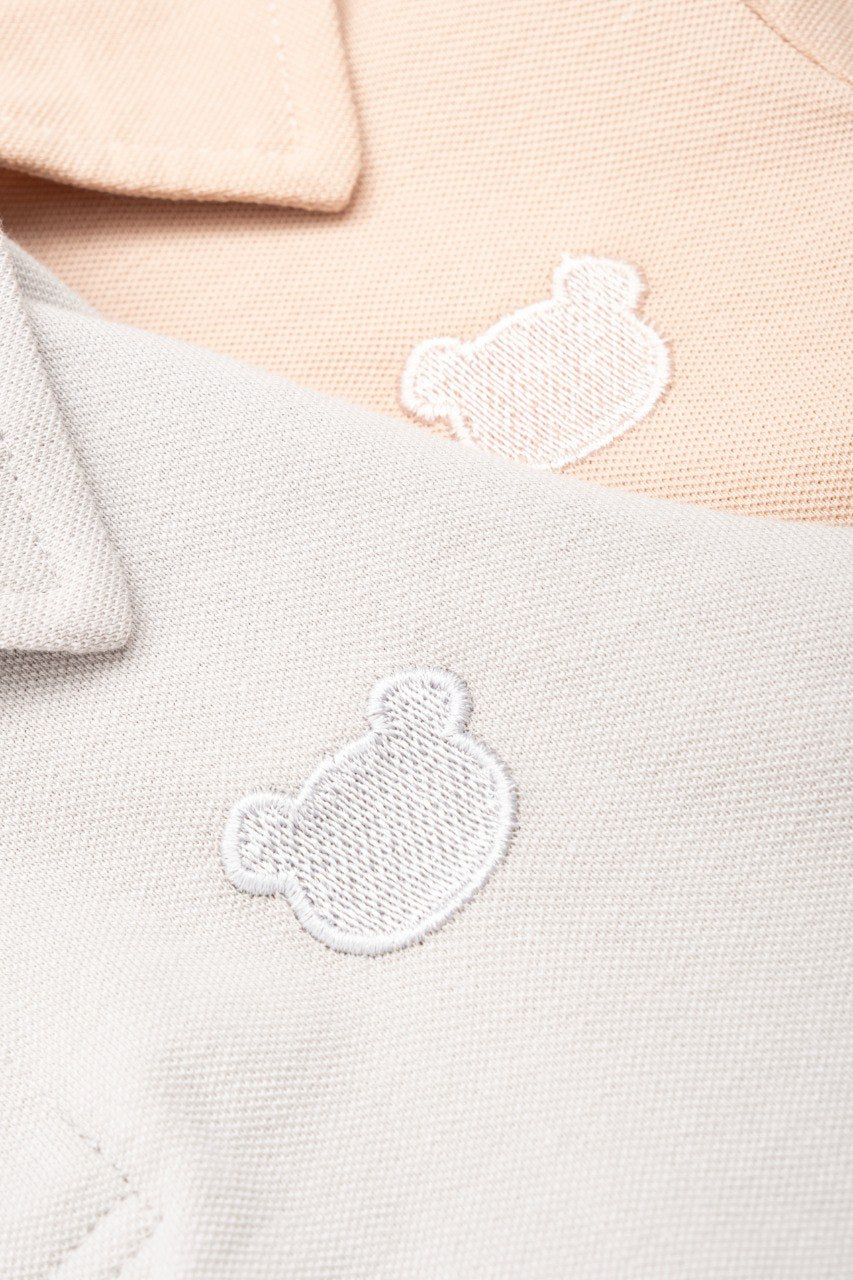 Pull à col ours en coton - Marron