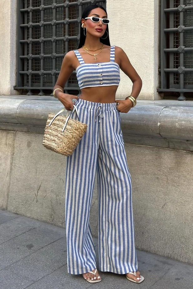 Ensemble pantalon et crop top