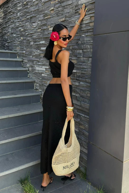 Ensemble jupe et top bustier