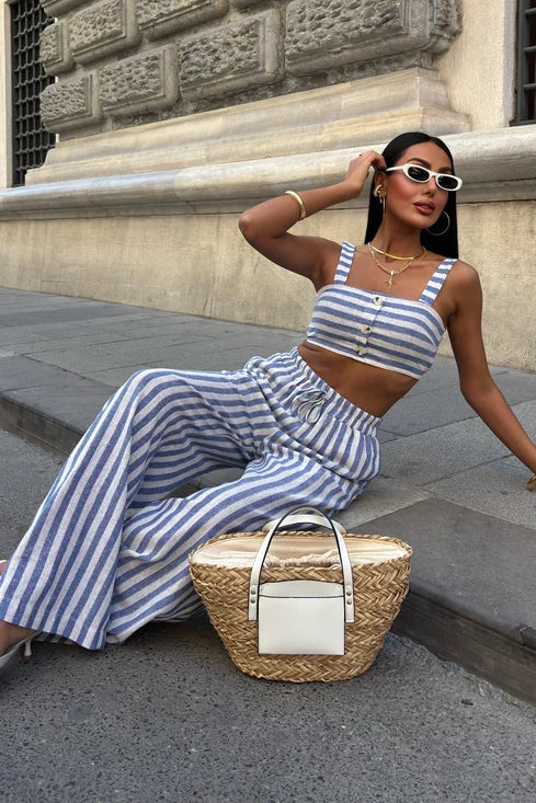 Ensemble pantalon et crop top