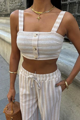 Ensemble pantalon et crop top