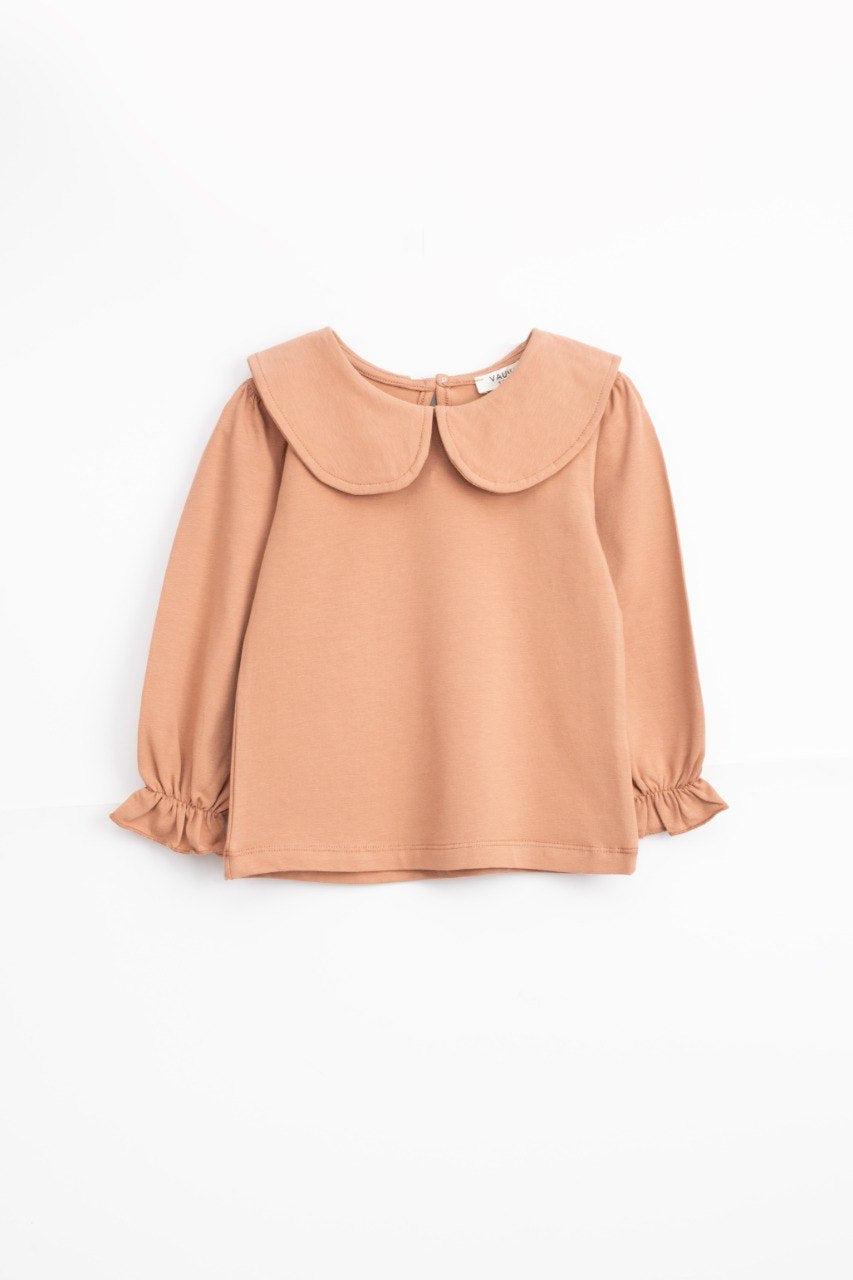 Pull col claudine - Terracotta