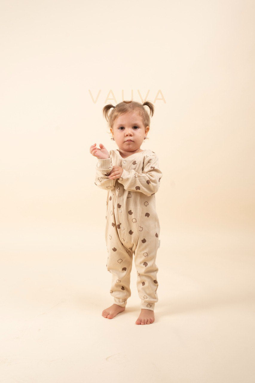 Pyjama bébé en coton sans pied - Ourson