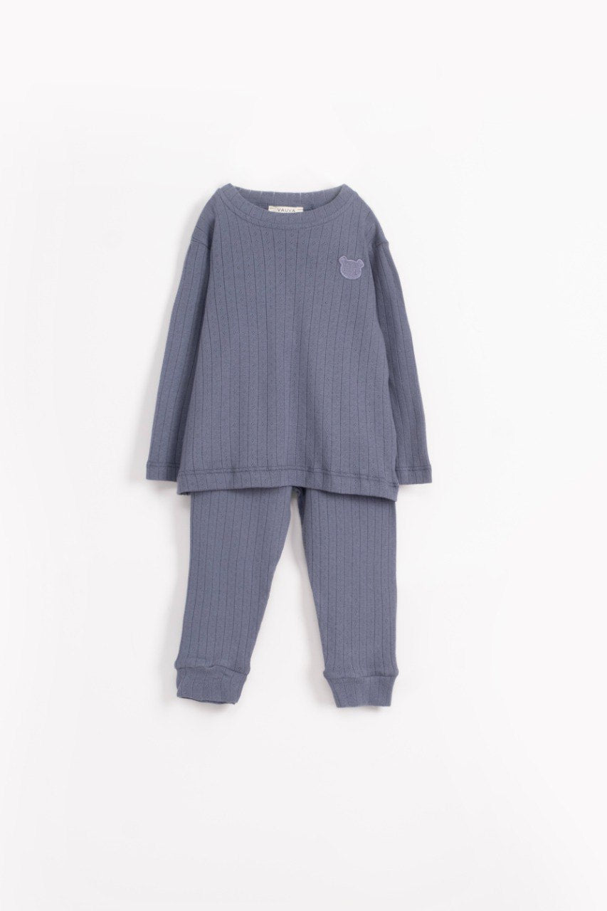 Pyjama enfant 2 pièces en coton - Ours bleu