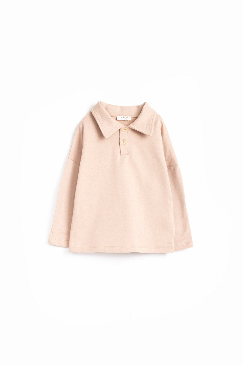 Sweat à col en coton - Lila