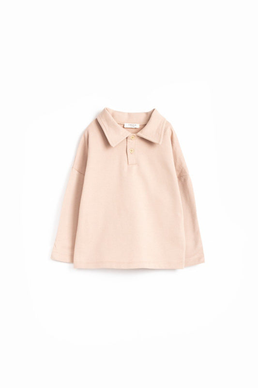 Sweat à col en coton - Lila