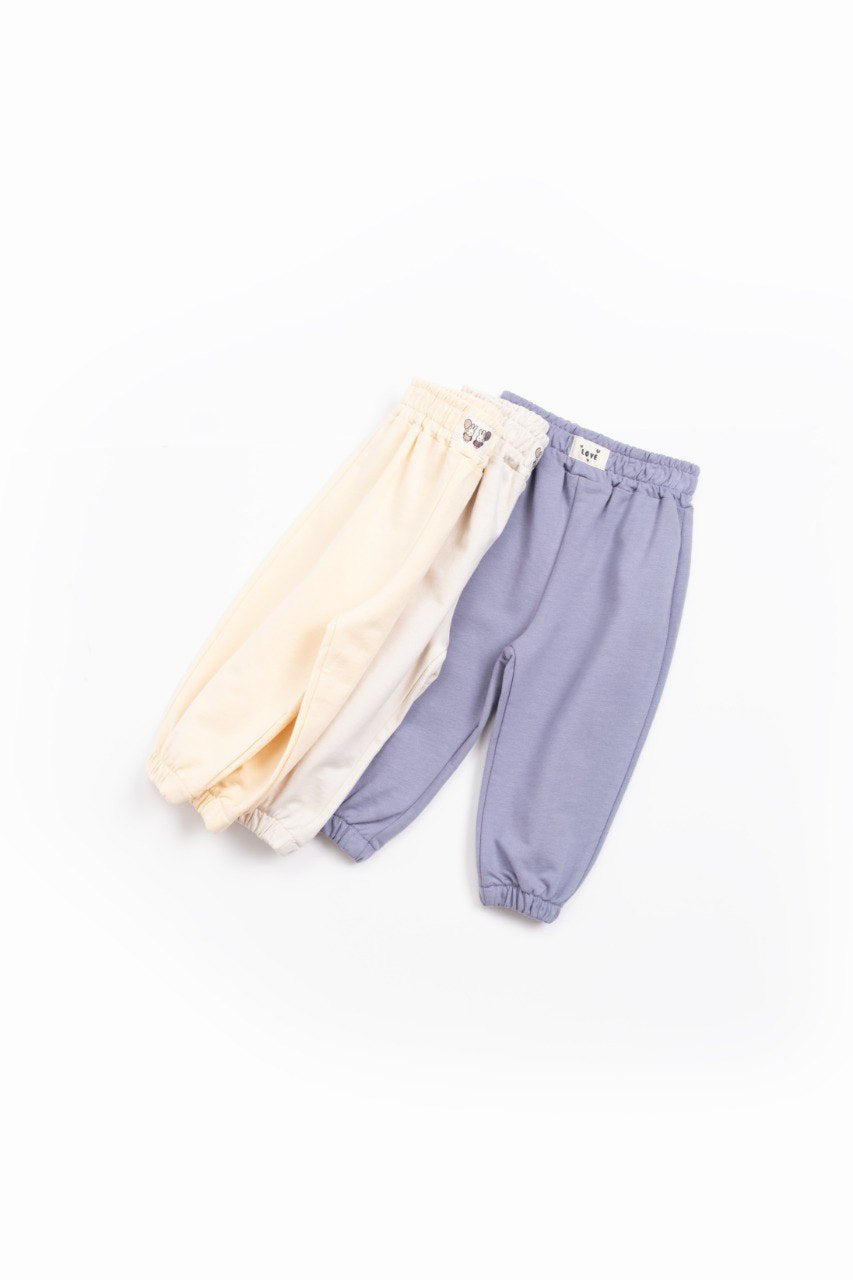 Pantalon confortable en coton - Beige