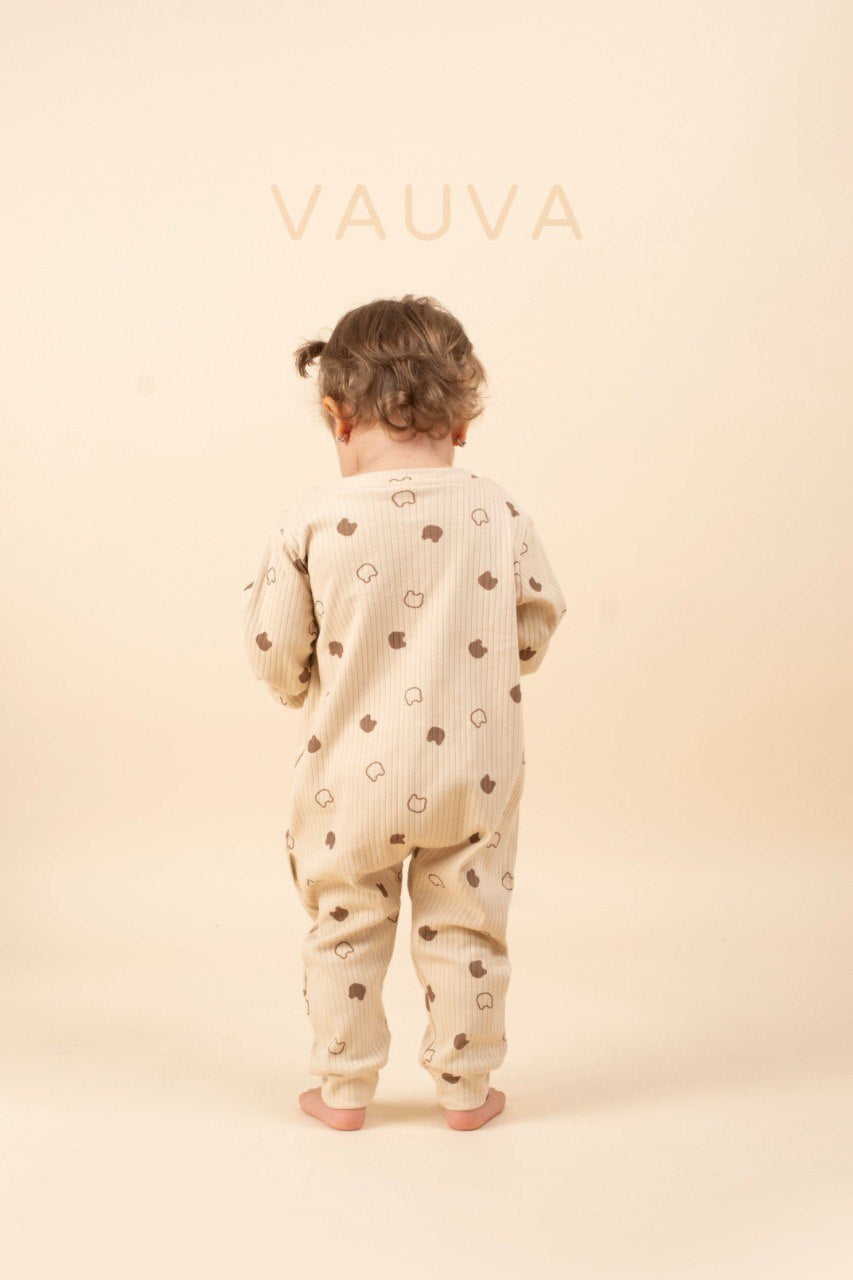 Pyjama bébé en coton sans pied - Ourson