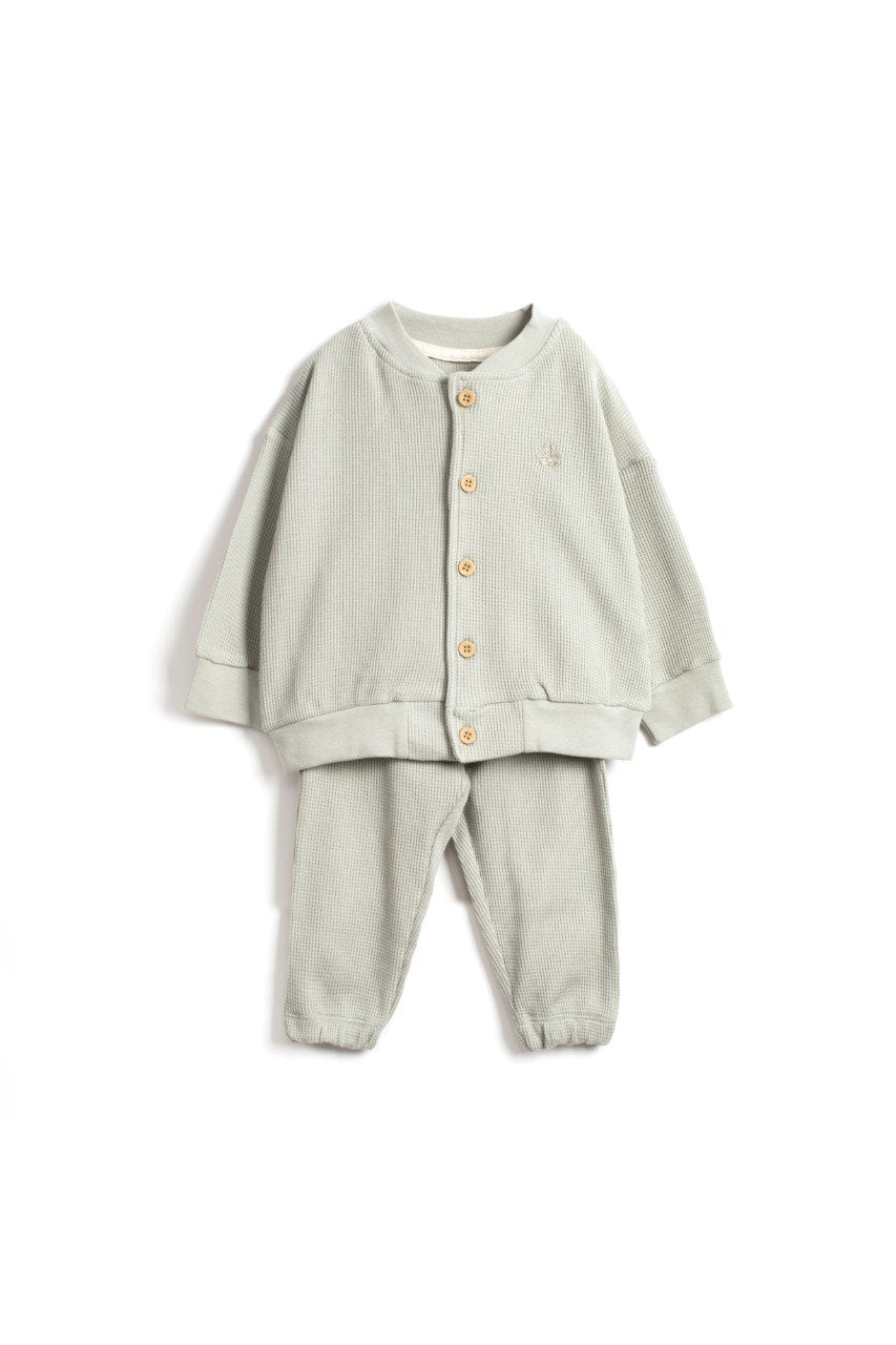 Ensemble gilet en coton - Vert