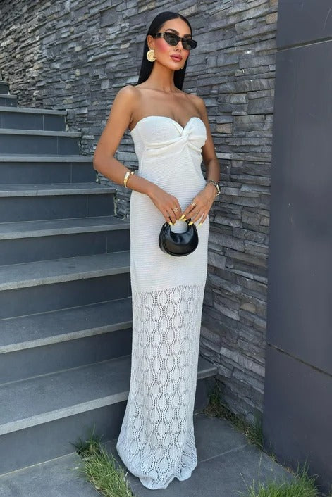 Robe longue bustier